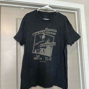 Brandy Melville Black Graphic T-Shirt